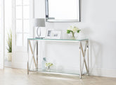 Miami Glass Console Table - room